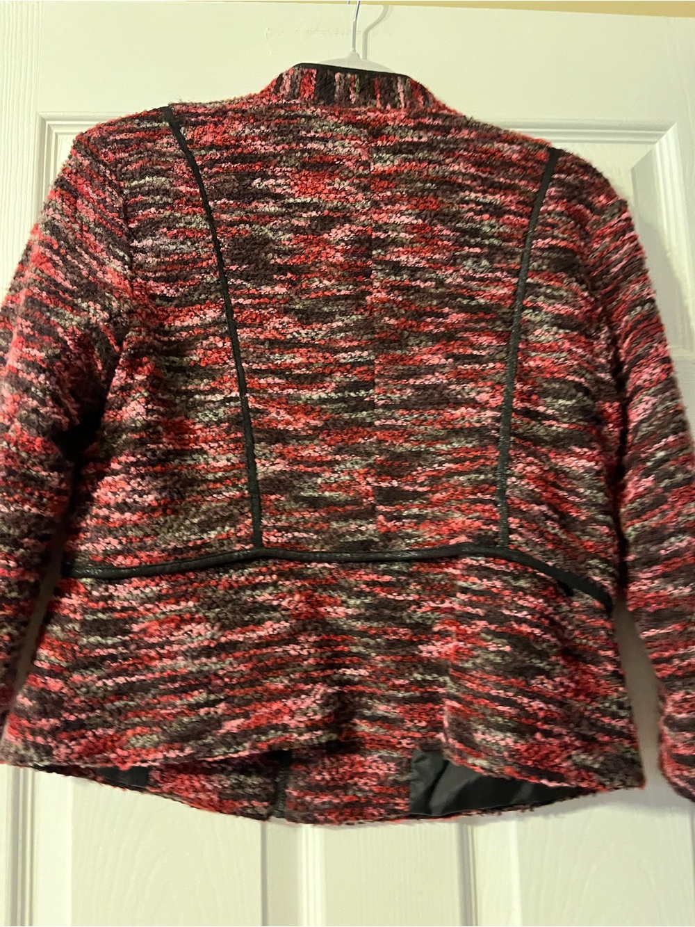 Ruby Rd. Pink Multi Tweed Zip-Front Blazer - Picture 7 of 7